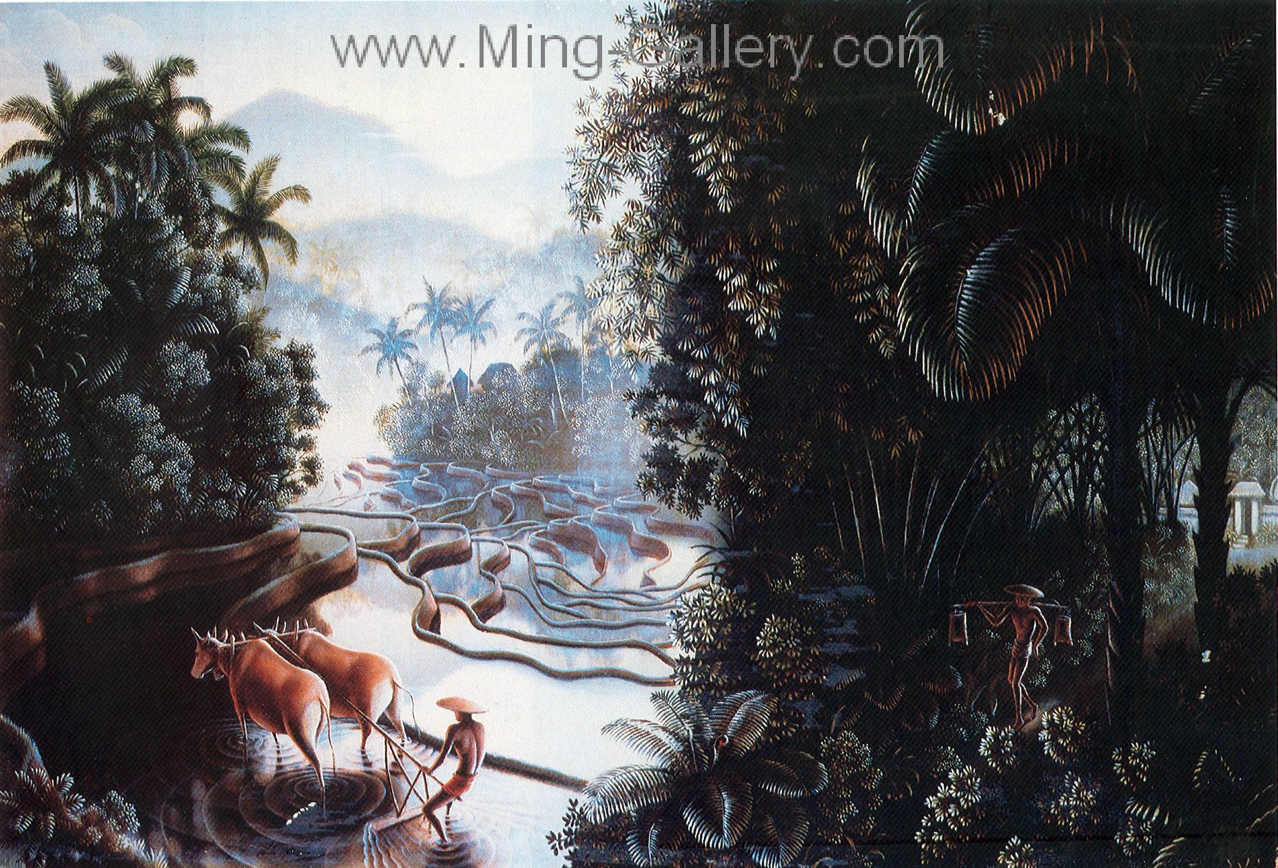 Famous Bali Artist Spies painting on canvas BAS0007
