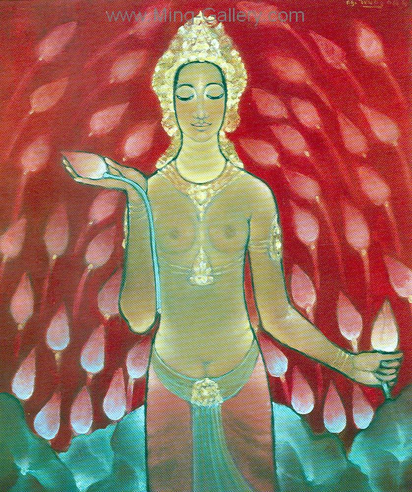 Buddhist Buddha painting on canvas BUD0028