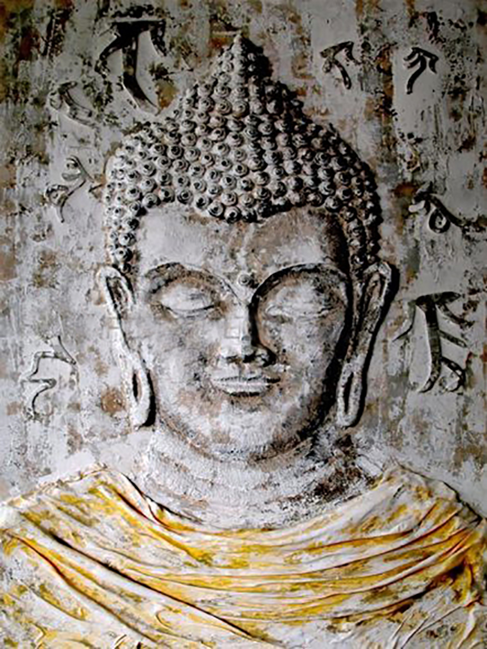 Buddhist Buddha painting on canvas BUD0123