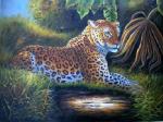 Big Cats painting on canvas ANL0020