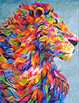 Big Cats painting on canvas ANL0034