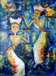 Bali Modern painting on canvas BAM0015