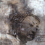  Buddha painting on canvas BUD0118