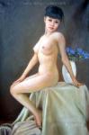 Erotic Art Asian Pinups painting on canvas ERP0188