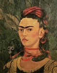  Kahlo,  KAL0002 Frida Kahlo Oil Painting Reproduction