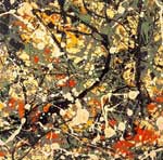  Pollock,  POL0005 Abstract Expressionist Art Reproduction