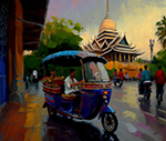 Thai Tuk Tuk painting on canvas TTT0013