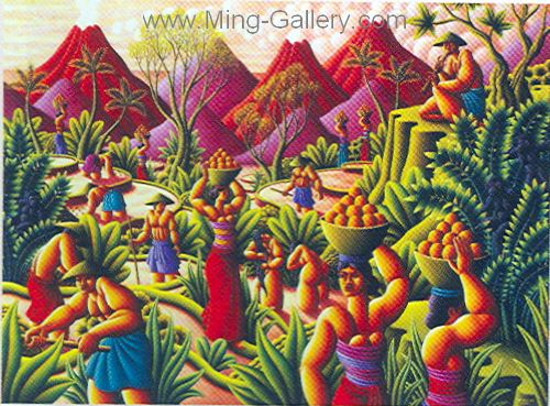Bali Modern painting on canvas BAM0002