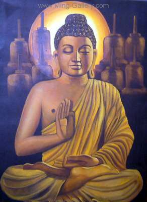 Buddhist Buddha painting on canvas BUD0012