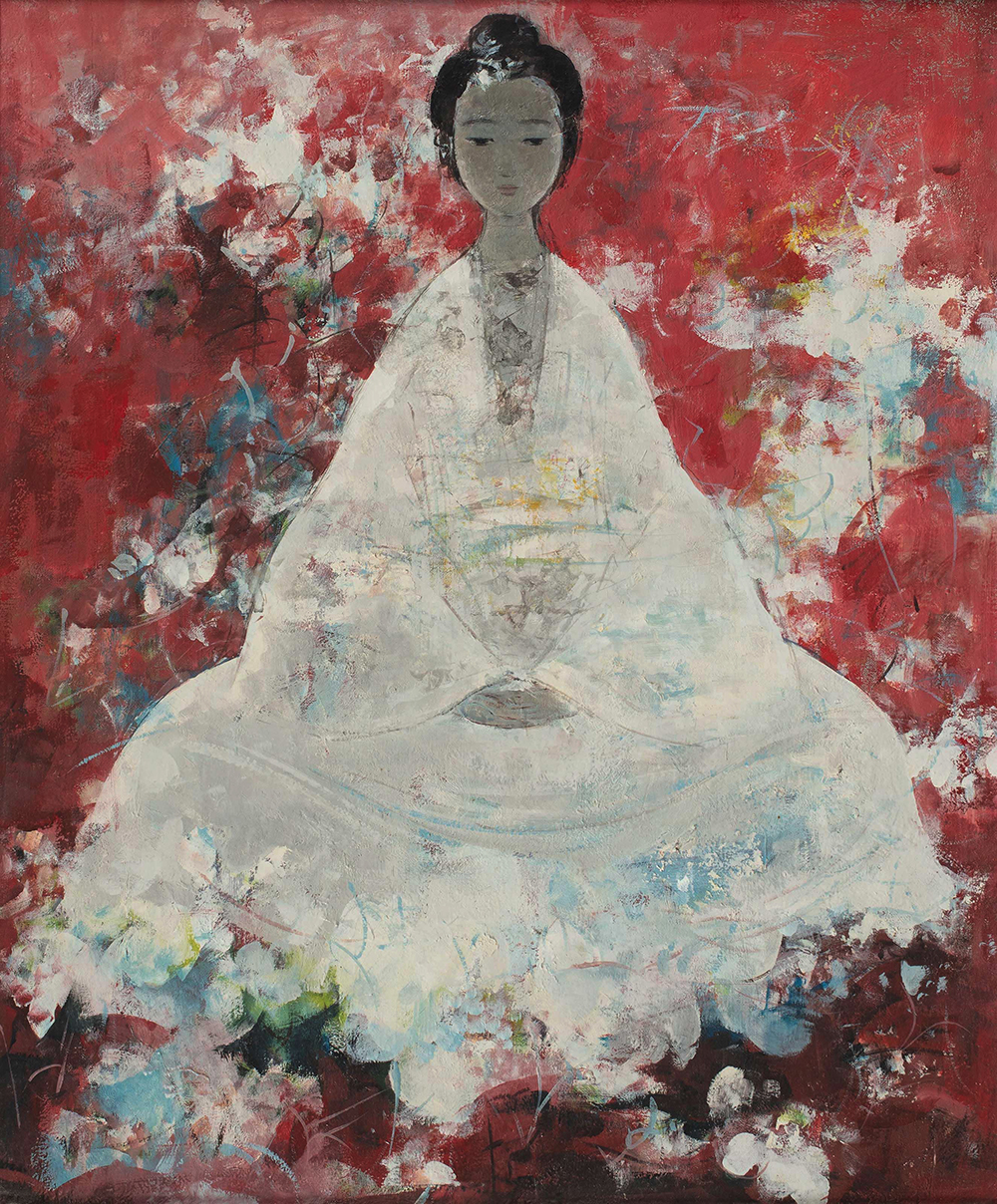 Buddhist Buddha painting on canvas BUD0155