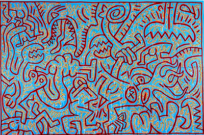 Keith Haring replica painting Hari15