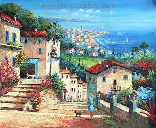 Mediterranean painting on canvas MED0032