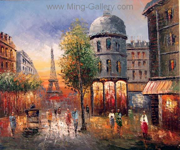 Paris painting on canvas PAR0005