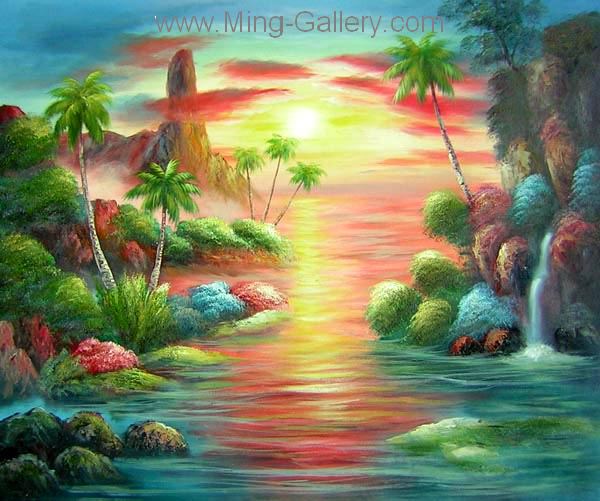 Tropical Seascape painting on canvas TSS0033