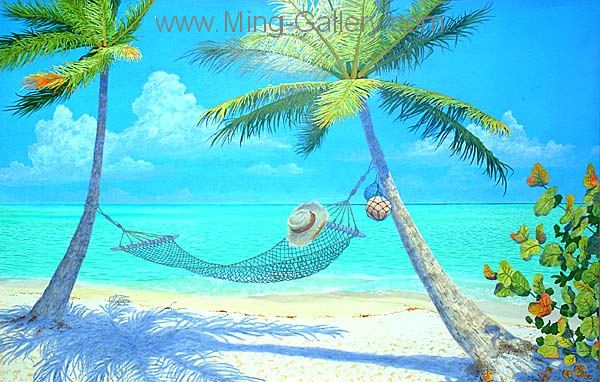Tropical Seascape painting on canvas TSS0041