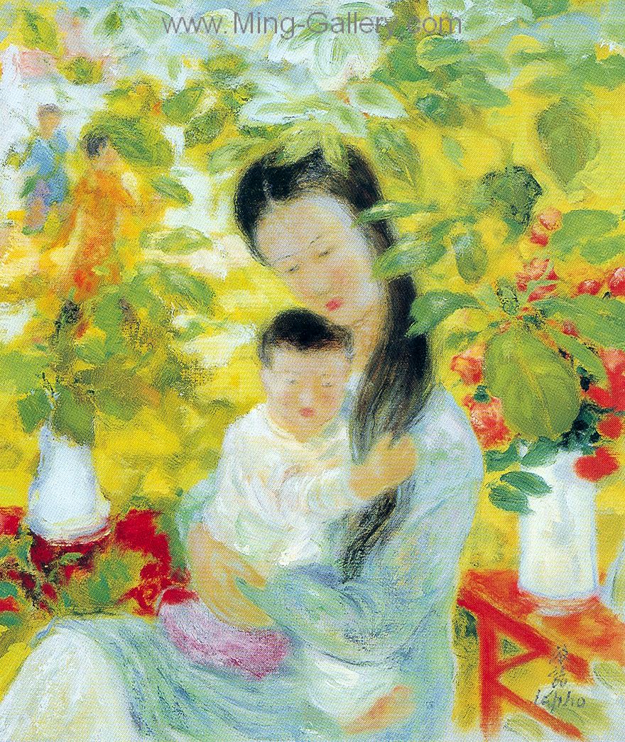 Vietnamese Le Pho painting on canvas VNL0006