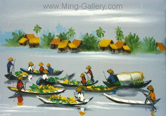 Vietnamese Modern painting on canvas VNP0037
