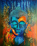  Buddha painting on canvas BUD0051