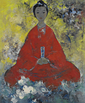  Buddha painting on canvas BUD0144