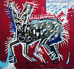 Jean-Michel Basquiat replica painting Bas90