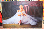 Paintings In Stock Ballet Dancer  painting on canvas INS0029
