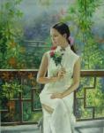 Traditional Chinese Ladies painting on canvas PRT0063